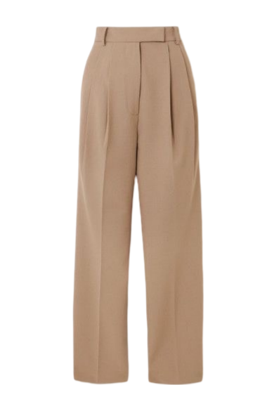 (Bottoms) Cream Suit Wide Leg Pants